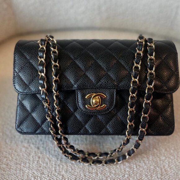 Chanel Classic Double Flap Bag Quilted Caviar - Picture 1 of 4